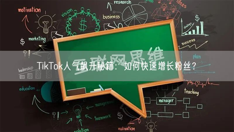TikTok人气飙升秘籍：如何快速增长粉丝？
