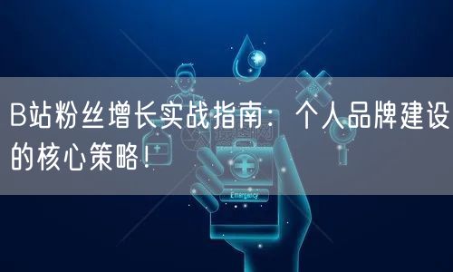 B站粉丝增长实战指南：个人品牌建设的核心策略！